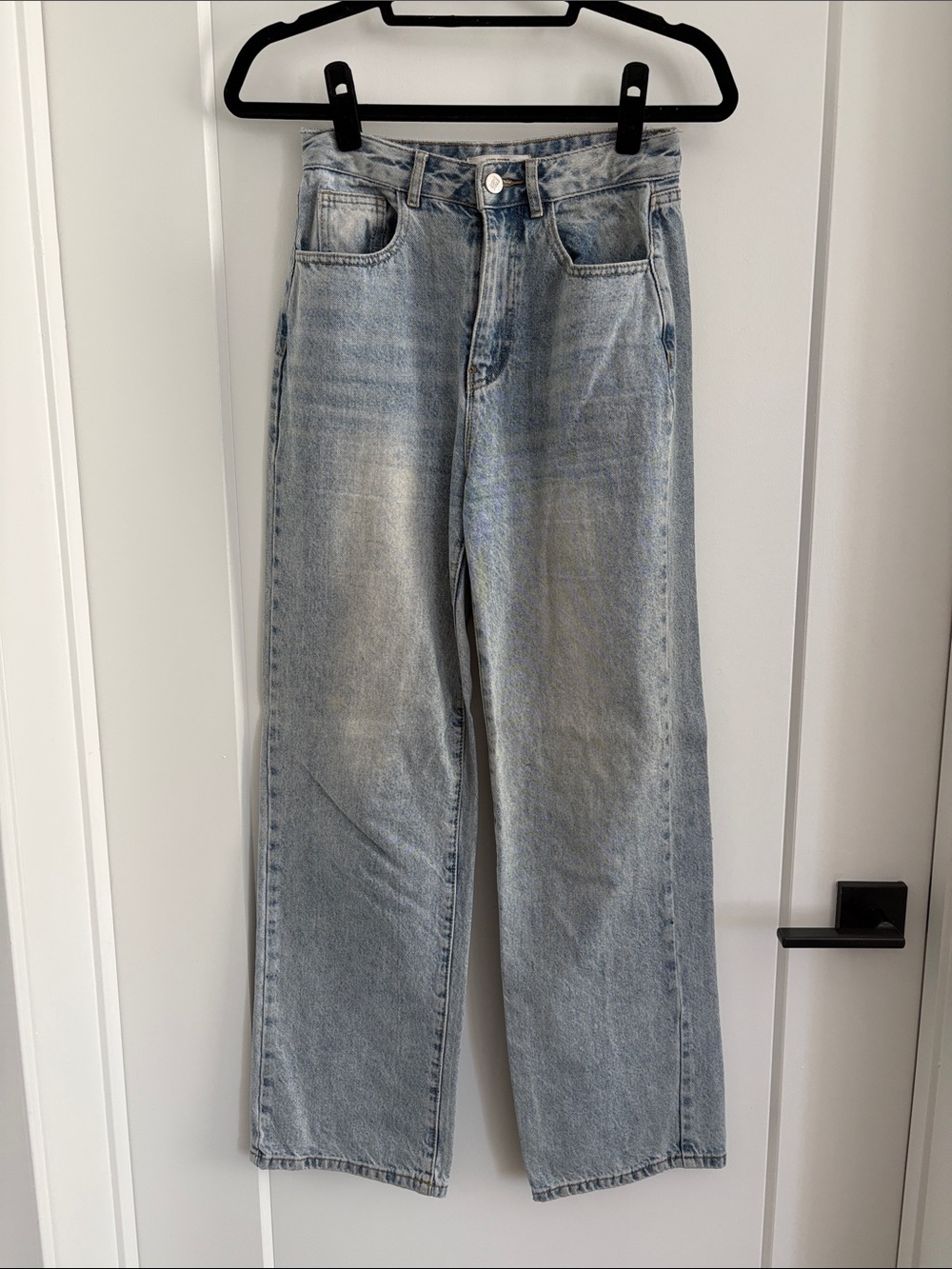 12th Tribe Light Blue Straight Leg Jeans